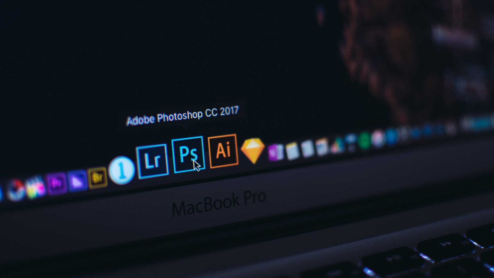 Adobe Apps on mac bar