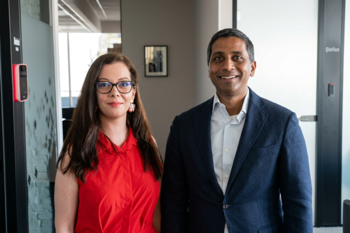 Mirela Neagu and Nigel Vaz, CEO Publicis Sapient